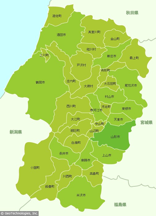 山形県MAP